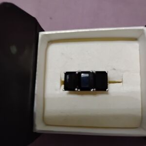 Lisa Says Gah Black and Silver Ring